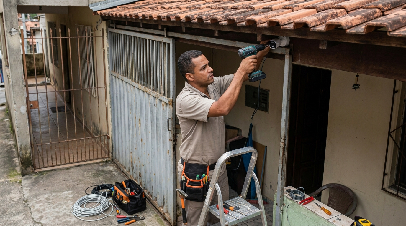Instalação de Câmera Residencial em Uberlândia‑MG