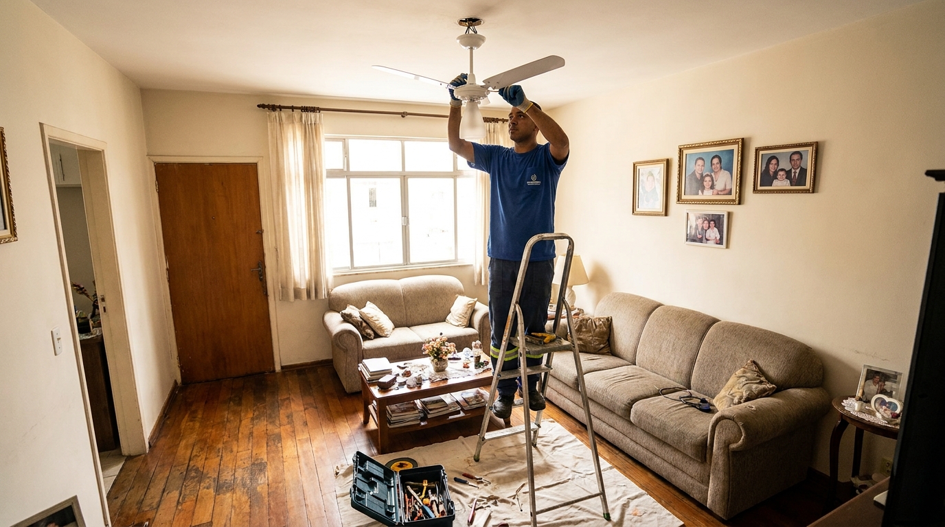 Substituição de Ventilador em Uberlândia‑MG