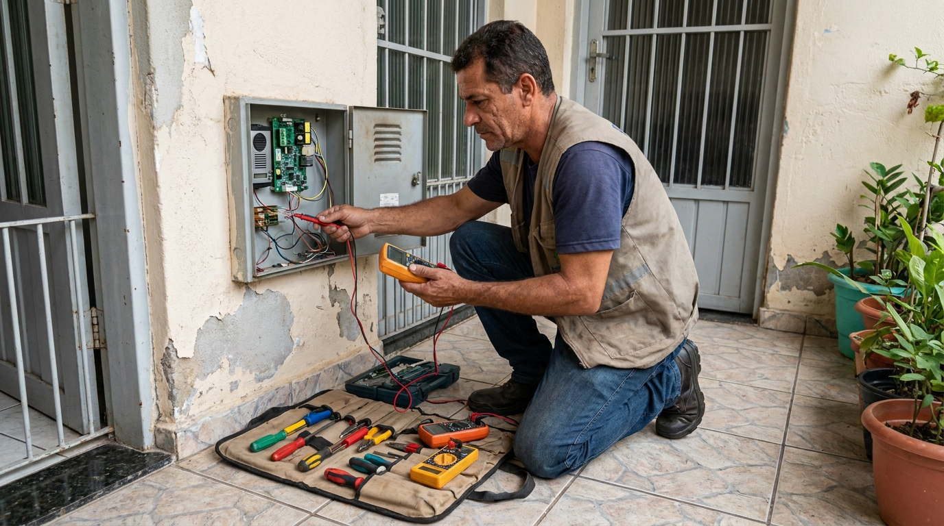 Troca de Fiação de Interfone em Uberlândia‑MG